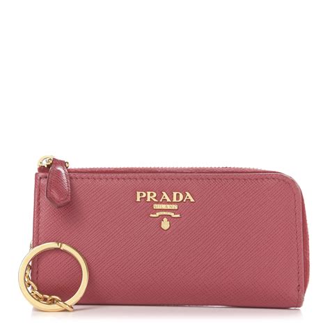 prada saffiano key holder